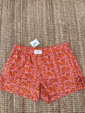 American Eagle Outfitters Pink & Orange Floral High lounge Shorts
